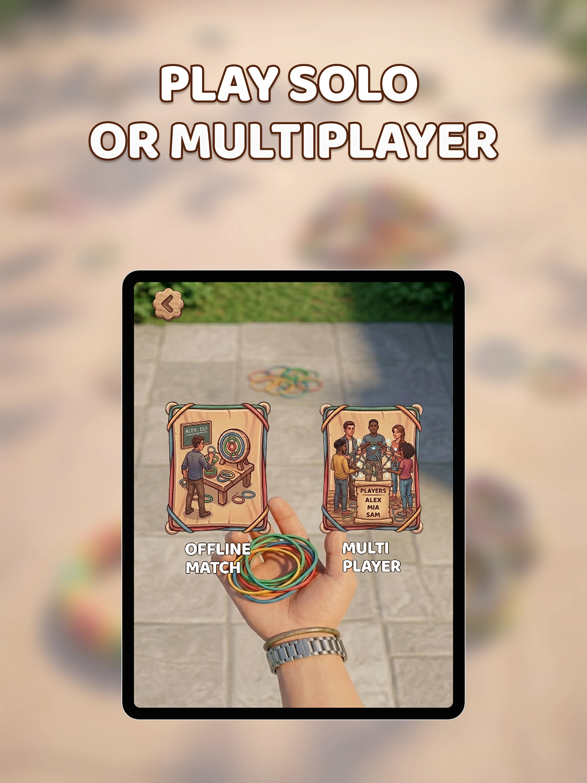 Rubber Band Throw screenshot